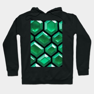 Jewel Pattern - Green Emerald, for a bit of luxury in your life! #2 Hoodie